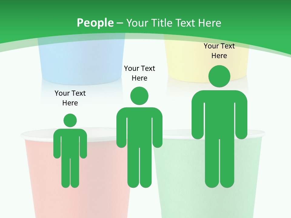 Yellow Disposable Mug PowerPoint Template