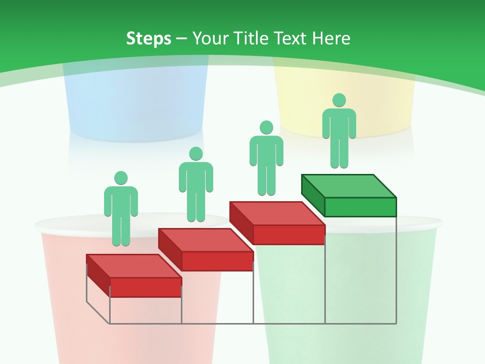 Yellow Disposable Mug PowerPoint Template