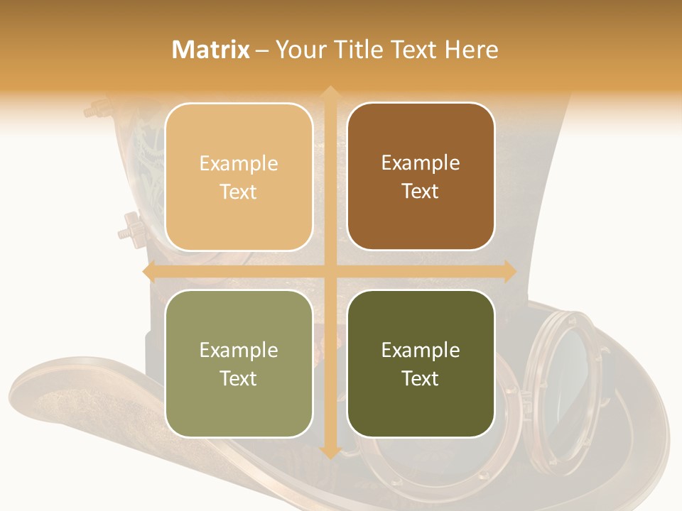 Worn Top Hat Punk PowerPoint Template