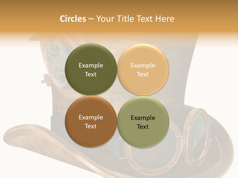 Worn Top Hat Punk PowerPoint Template