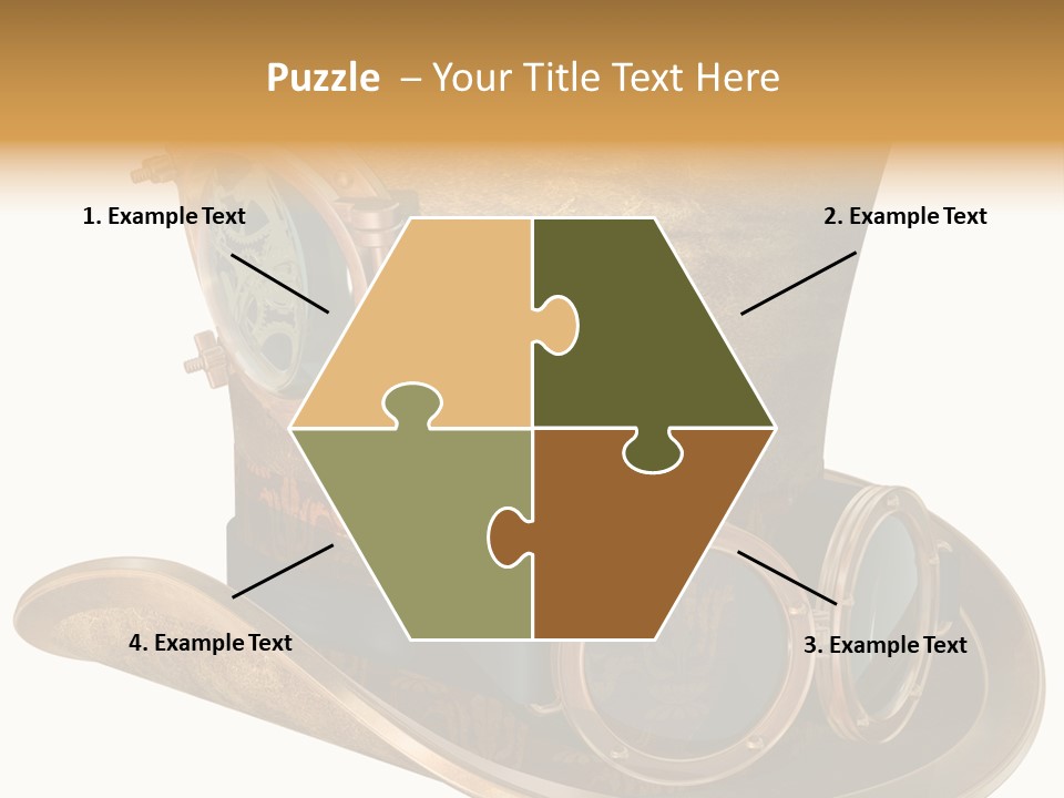 Worn Top Hat Punk PowerPoint Template