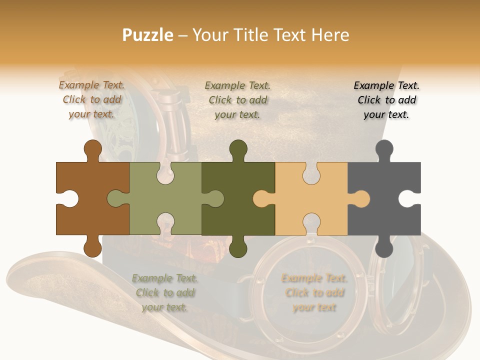 Worn Top Hat Punk PowerPoint Template