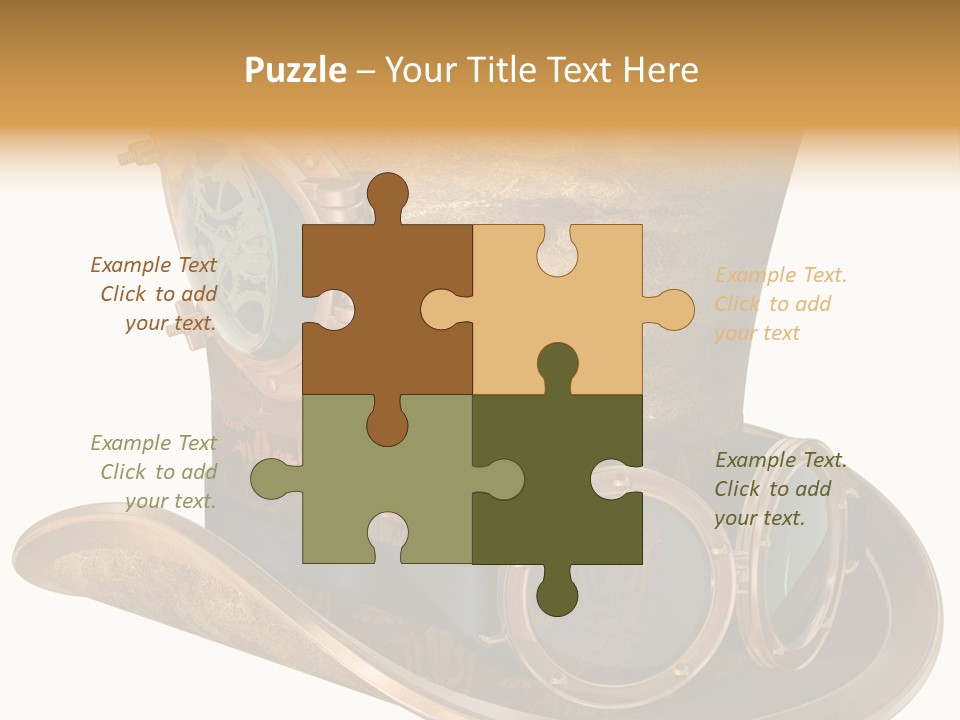 Worn Top Hat Punk PowerPoint Template