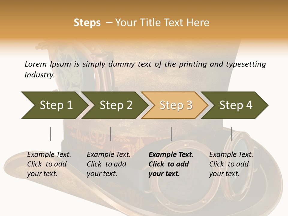 Worn Top Hat Punk PowerPoint Template