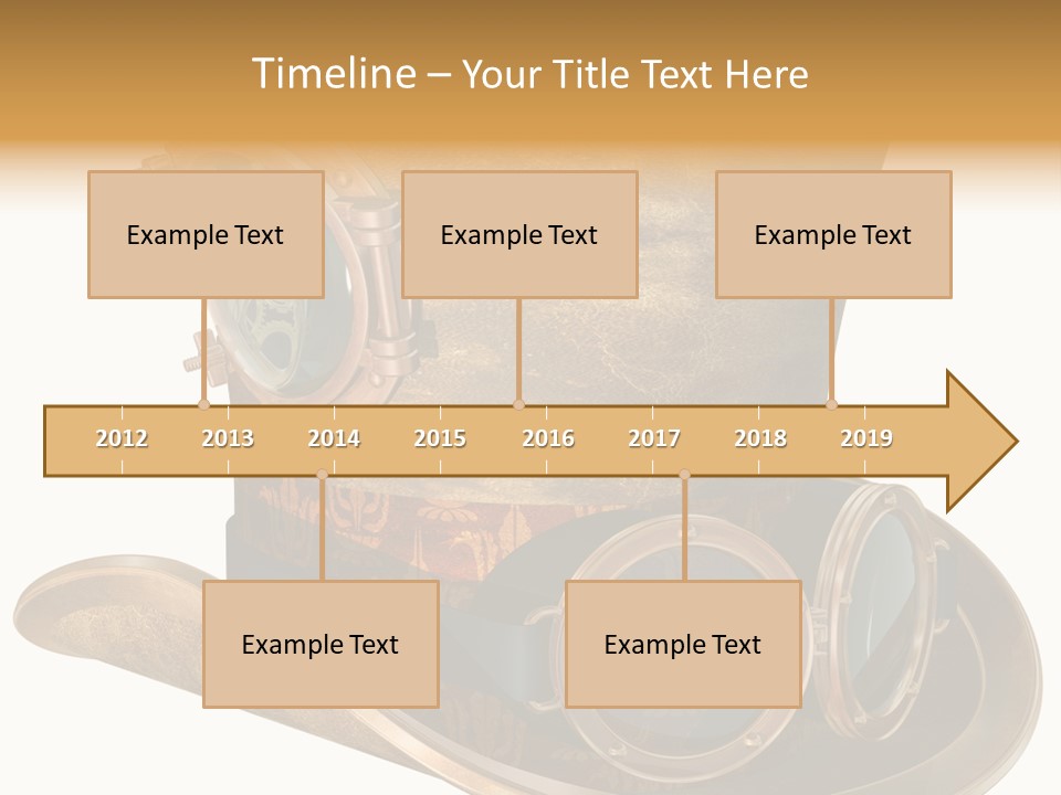 Worn Top Hat Punk PowerPoint Template