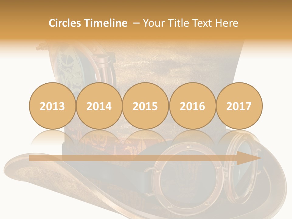 Worn Top Hat Punk PowerPoint Template