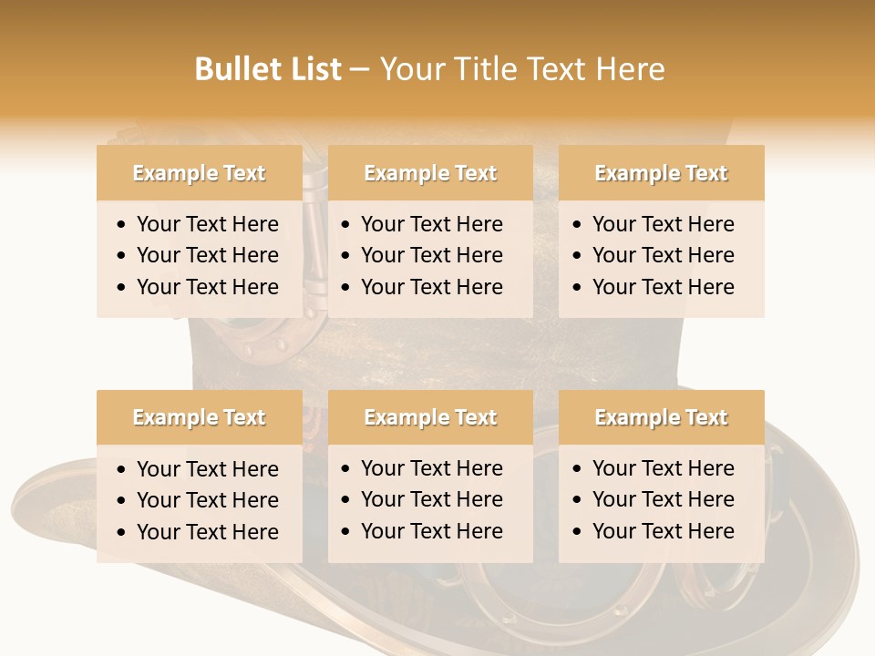 Worn Top Hat Punk PowerPoint Template