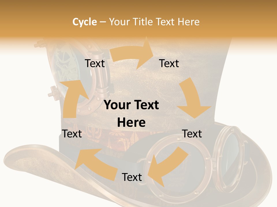 Worn Top Hat Punk PowerPoint Template