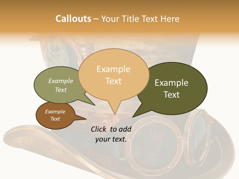 Worn Top Hat Punk PowerPoint Template