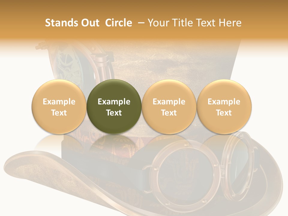 Worn Top Hat Punk PowerPoint Template