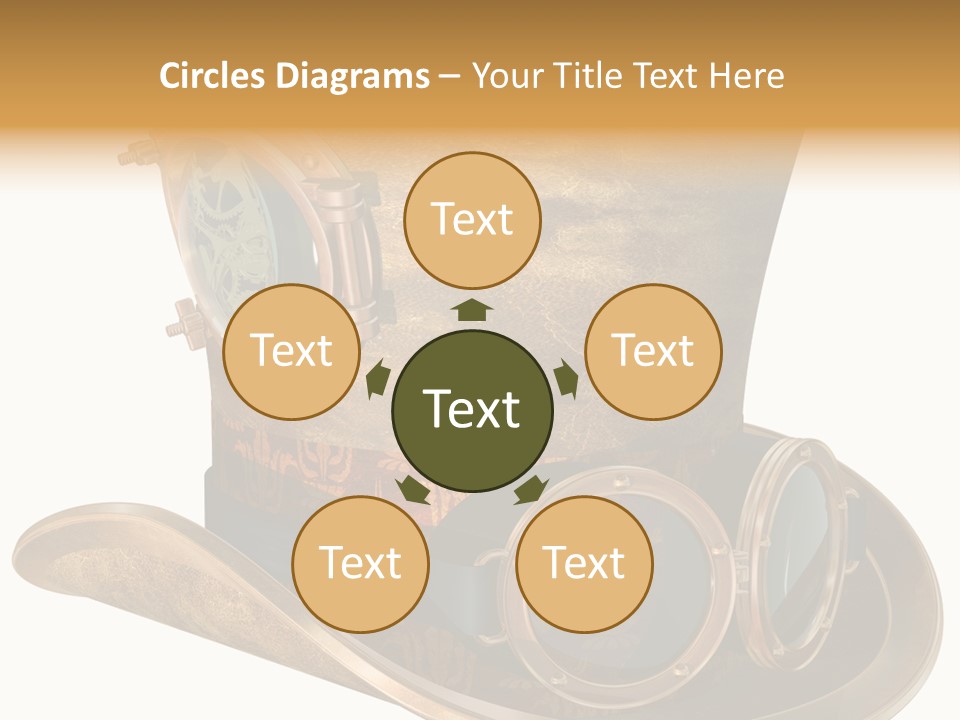 Worn Top Hat Punk PowerPoint Template