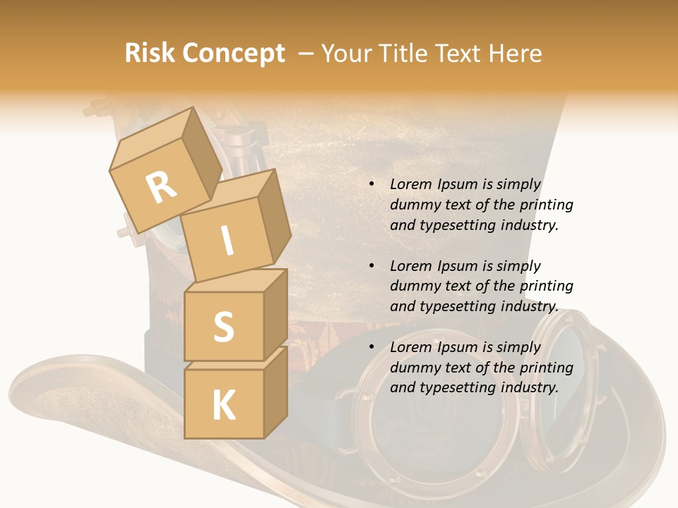 Worn Top Hat Punk PowerPoint Template