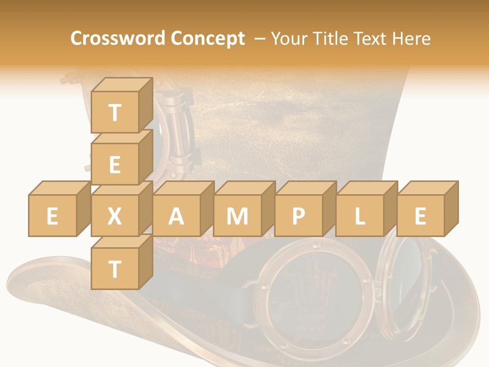 Worn Top Hat Punk PowerPoint Template