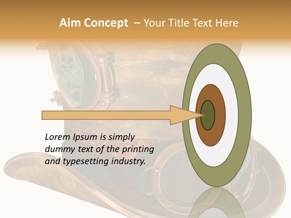 Worn Top Hat Punk PowerPoint Template