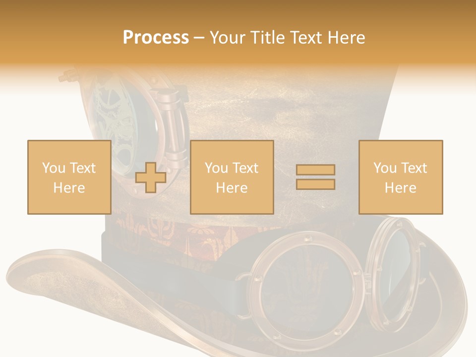 Worn Top Hat Punk PowerPoint Template