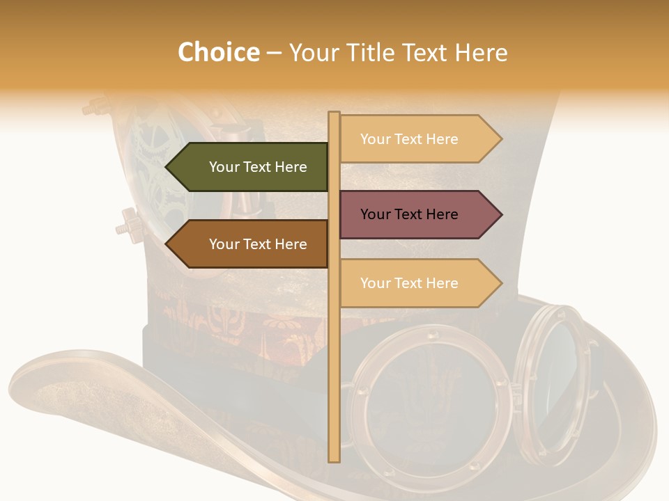 Worn Top Hat Punk PowerPoint Template