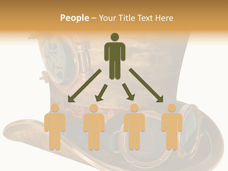 Worn Top Hat Punk PowerPoint Template