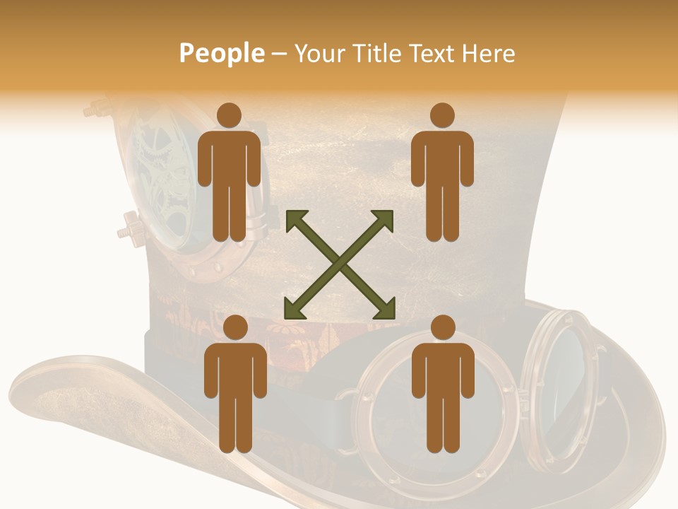Worn Top Hat Punk PowerPoint Template