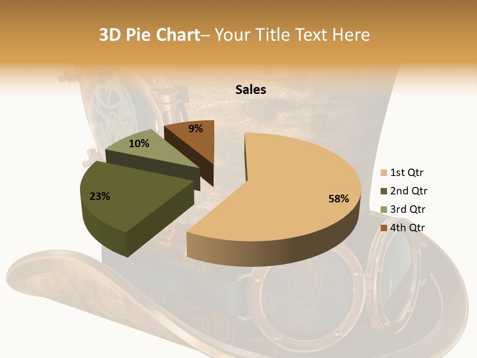Worn Top Hat Punk PowerPoint Template