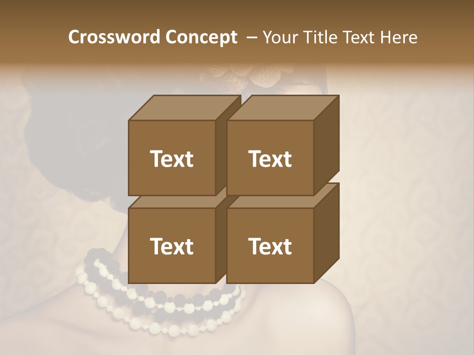 Celebrate Retro Caucasian PowerPoint Template