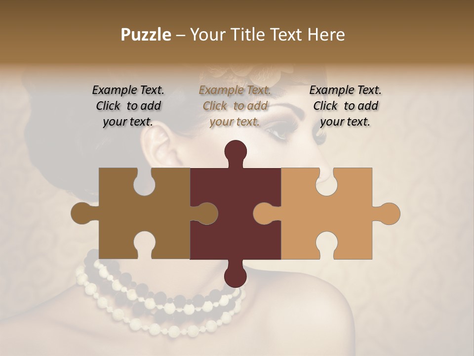 Celebrate Retro Caucasian PowerPoint Template