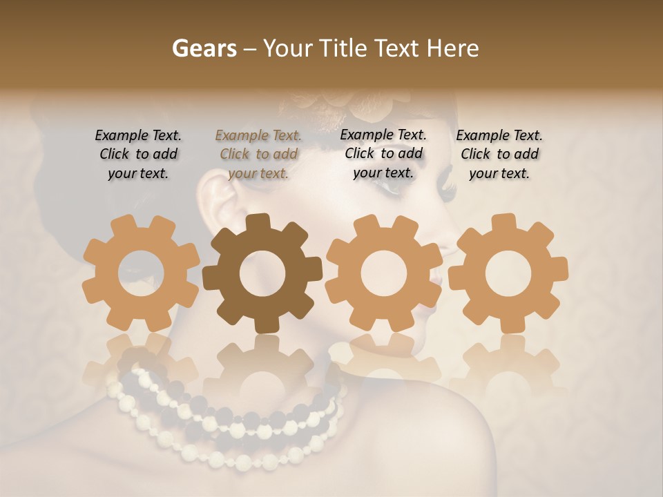 Celebrate Retro Caucasian PowerPoint Template