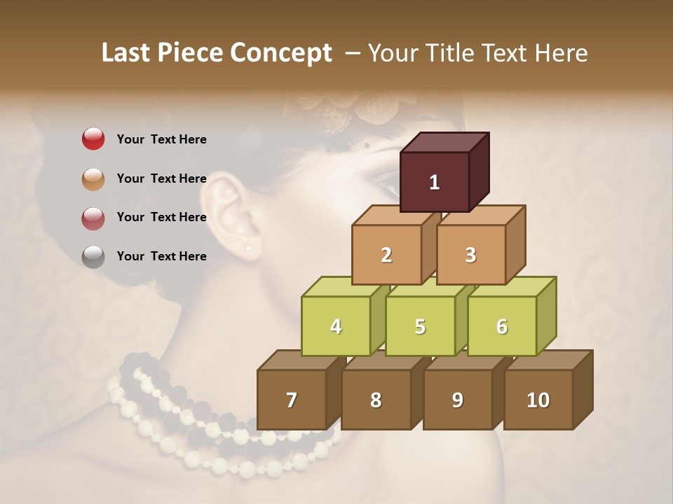 Celebrate Retro Caucasian PowerPoint Template