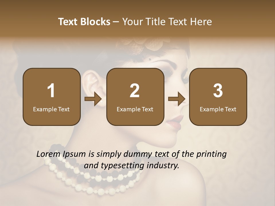 Celebrate Retro Caucasian PowerPoint Template