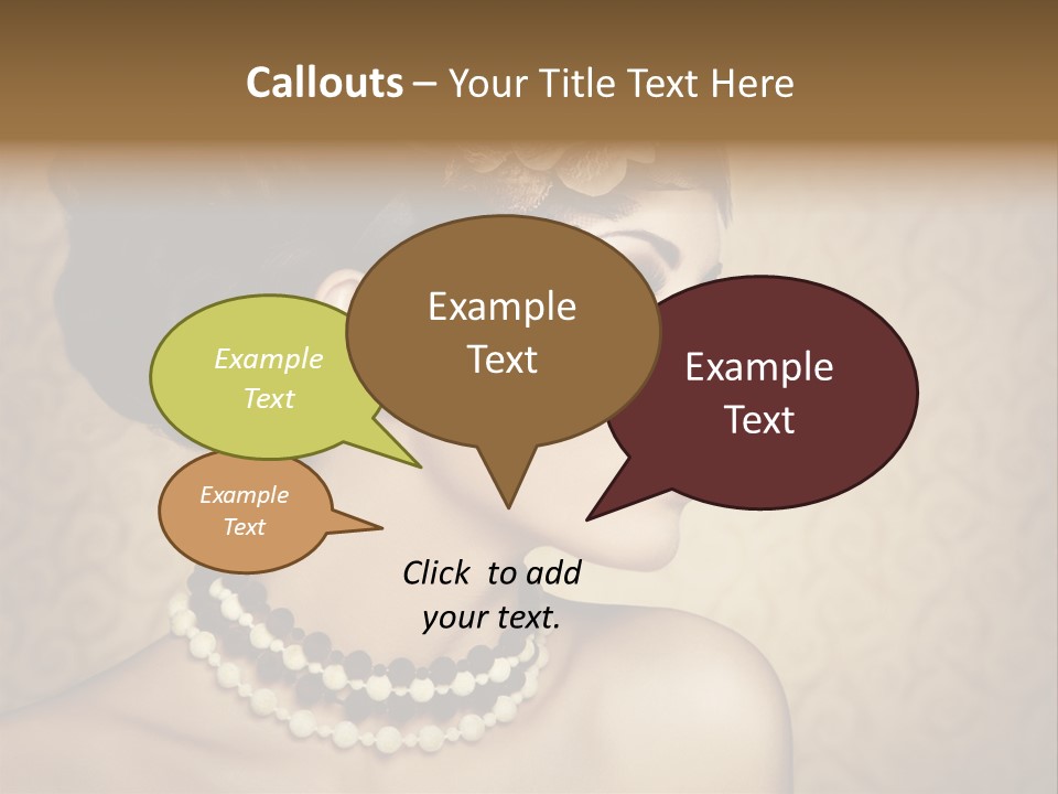 Celebrate Retro Caucasian PowerPoint Template