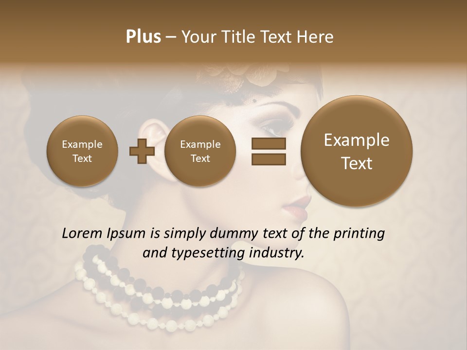 Celebrate Retro Caucasian PowerPoint Template