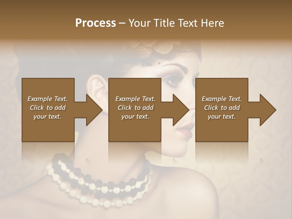 Celebrate Retro Caucasian PowerPoint Template