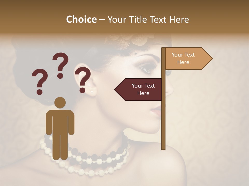 Celebrate Retro Caucasian PowerPoint Template