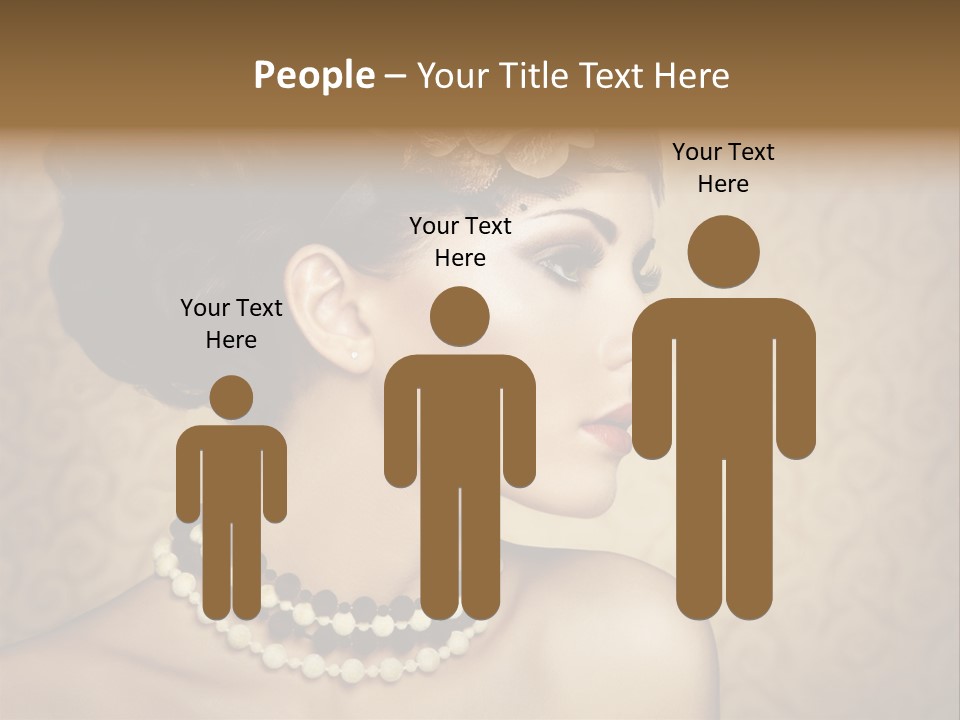 Celebrate Retro Caucasian PowerPoint Template