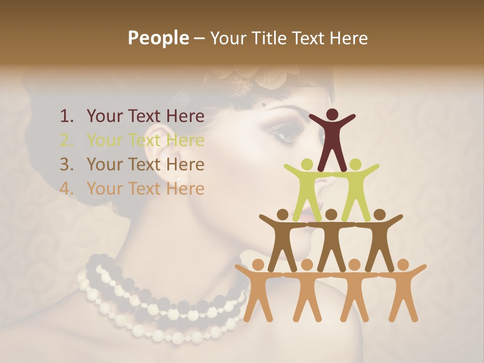 Celebrate Retro Caucasian PowerPoint Template