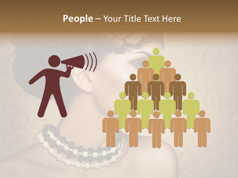 Celebrate Retro Caucasian PowerPoint Template