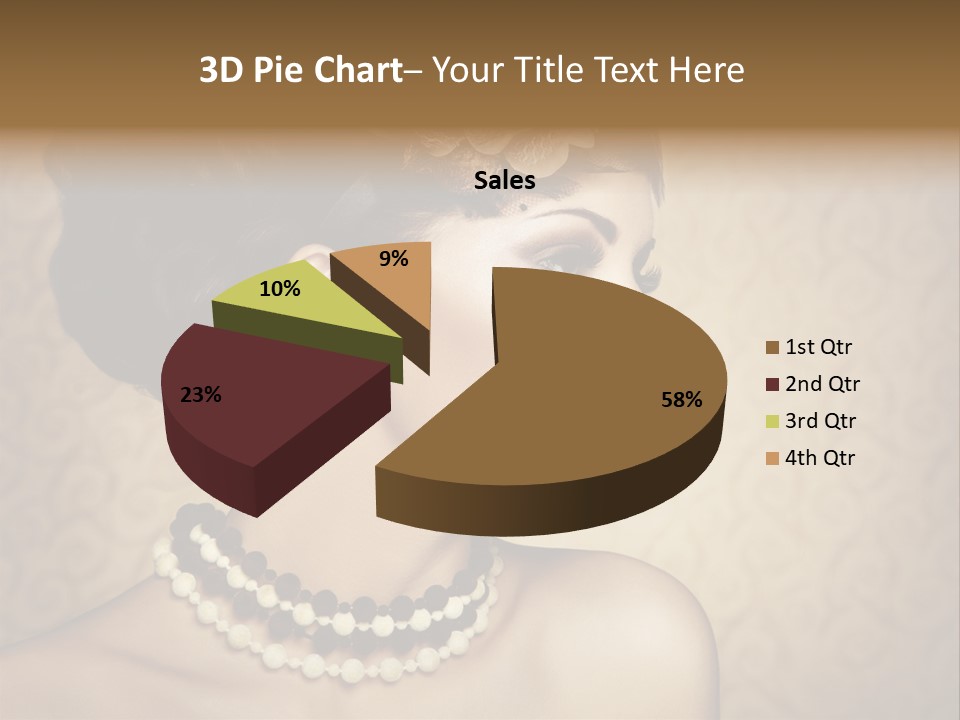 Celebrate Retro Caucasian PowerPoint Template