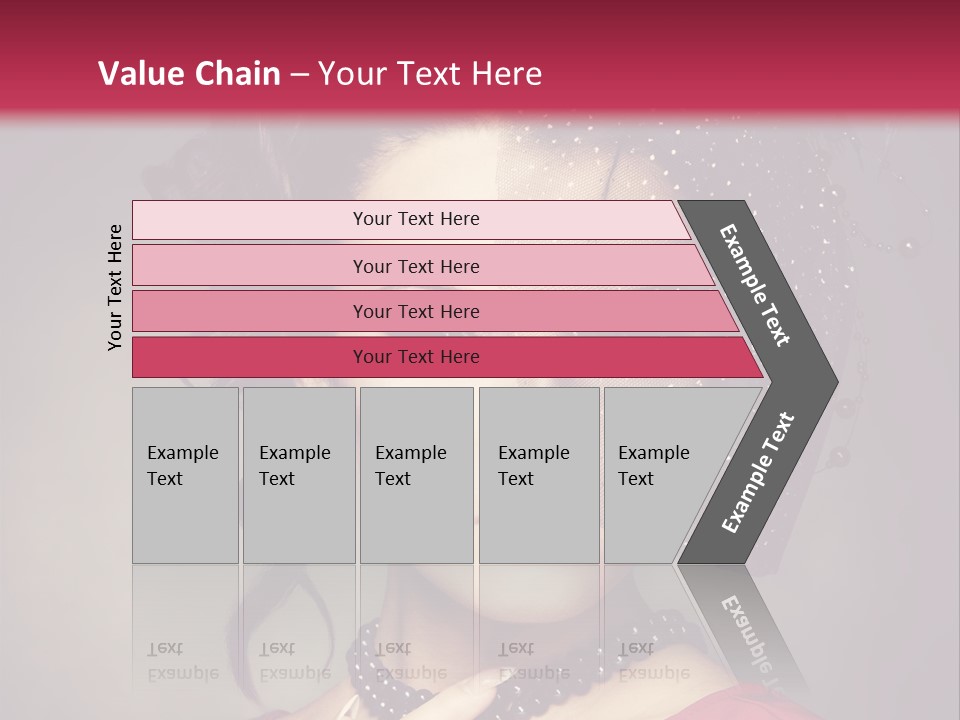 Caucasian Girl Jewellery PowerPoint Template