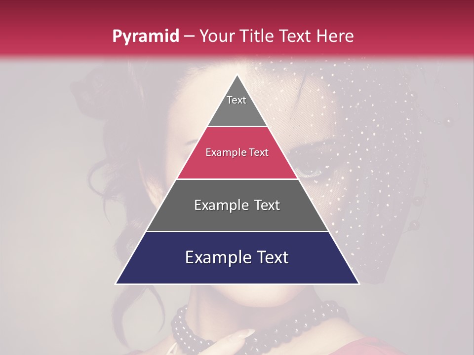 Caucasian Girl Jewellery PowerPoint Template