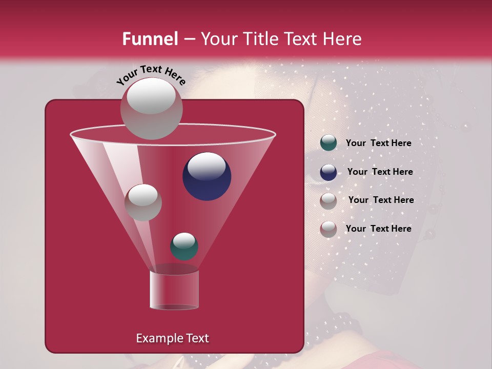 Caucasian Girl Jewellery PowerPoint Template