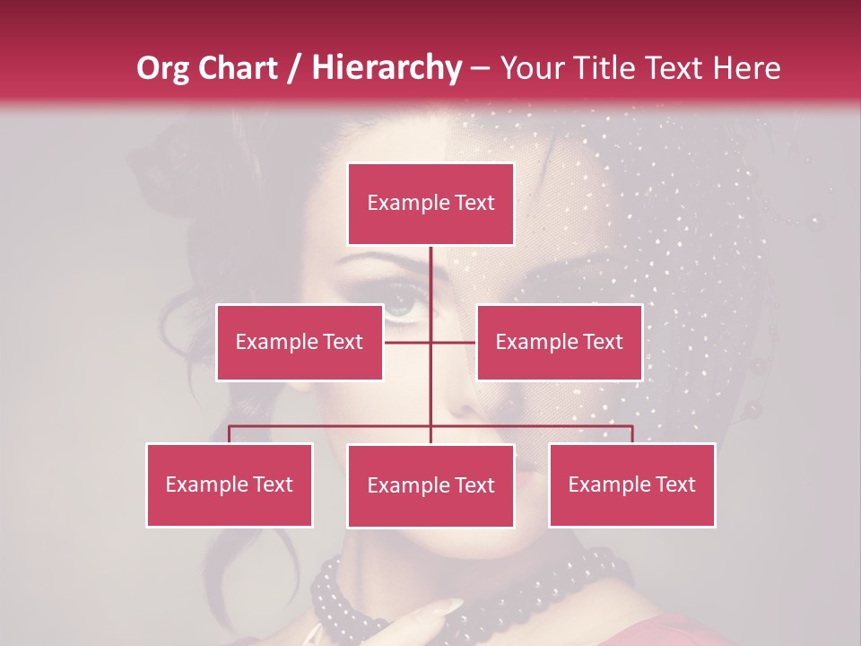 Caucasian Girl Jewellery PowerPoint Template