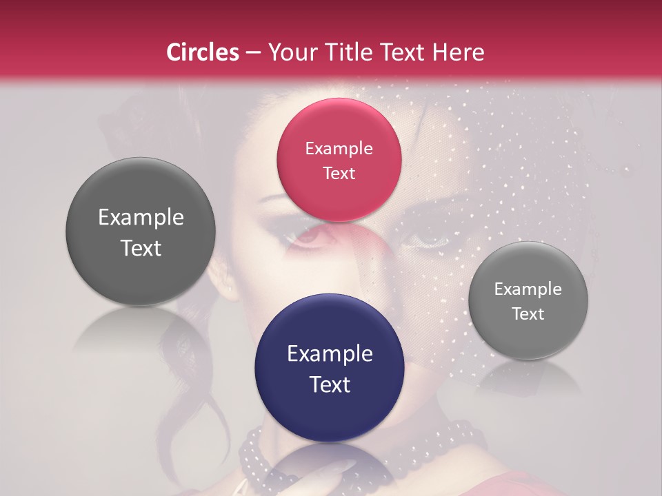 Caucasian Girl Jewellery PowerPoint Template