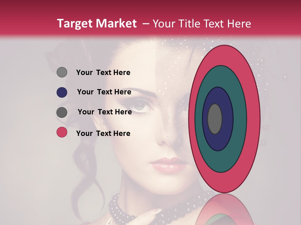 Caucasian Girl Jewellery PowerPoint Template