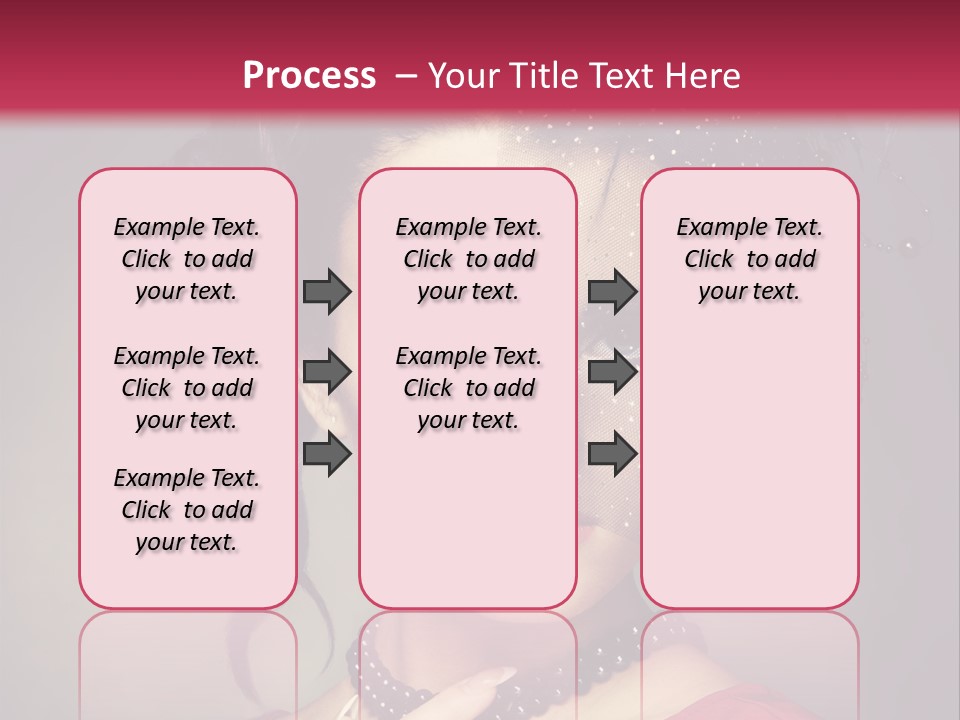 Caucasian Girl Jewellery PowerPoint Template
