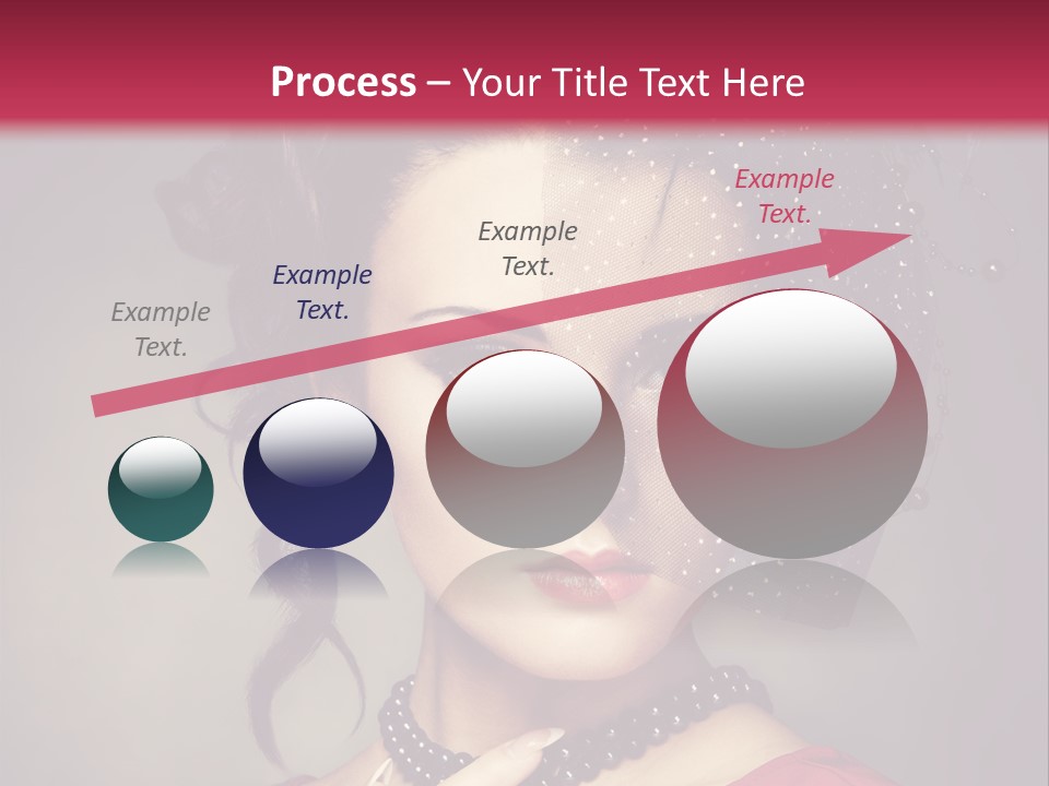 Caucasian Girl Jewellery PowerPoint Template