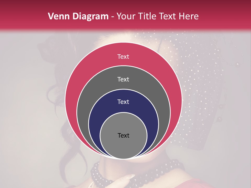 Caucasian Girl Jewellery PowerPoint Template