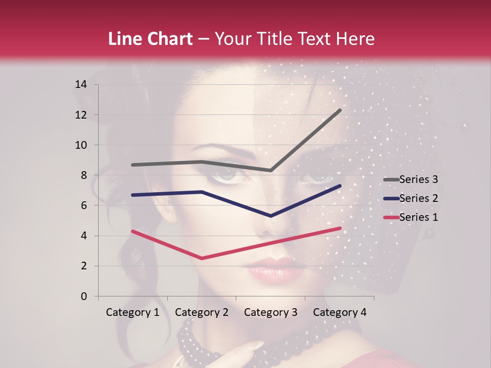 Caucasian Girl Jewellery PowerPoint Template