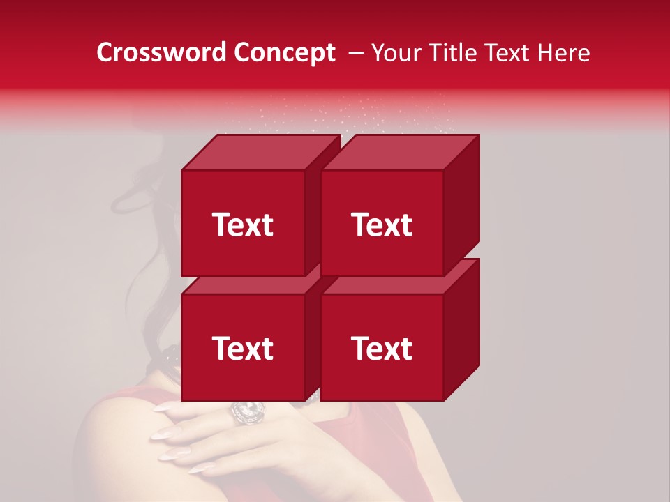 Voile Hair Wall PowerPoint Template