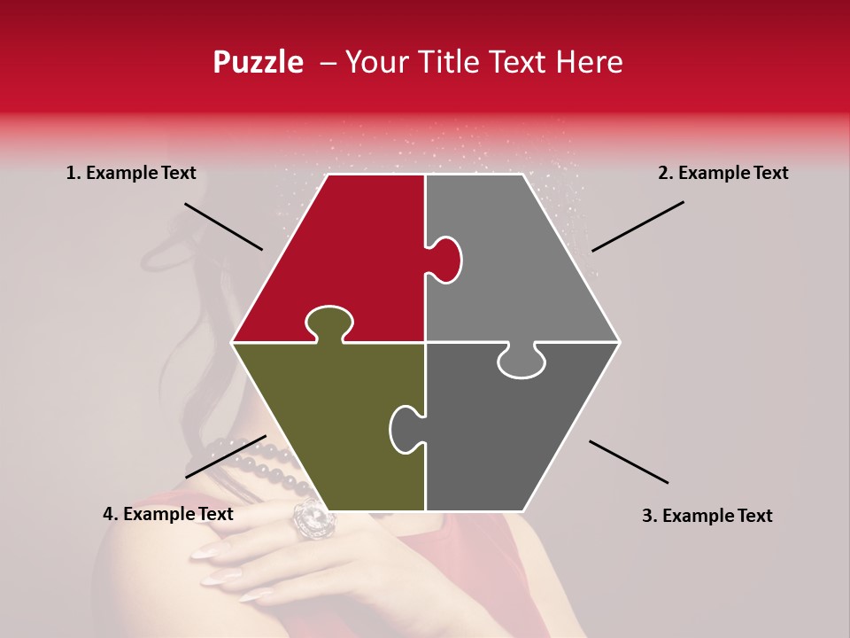 Voile Hair Wall PowerPoint Template