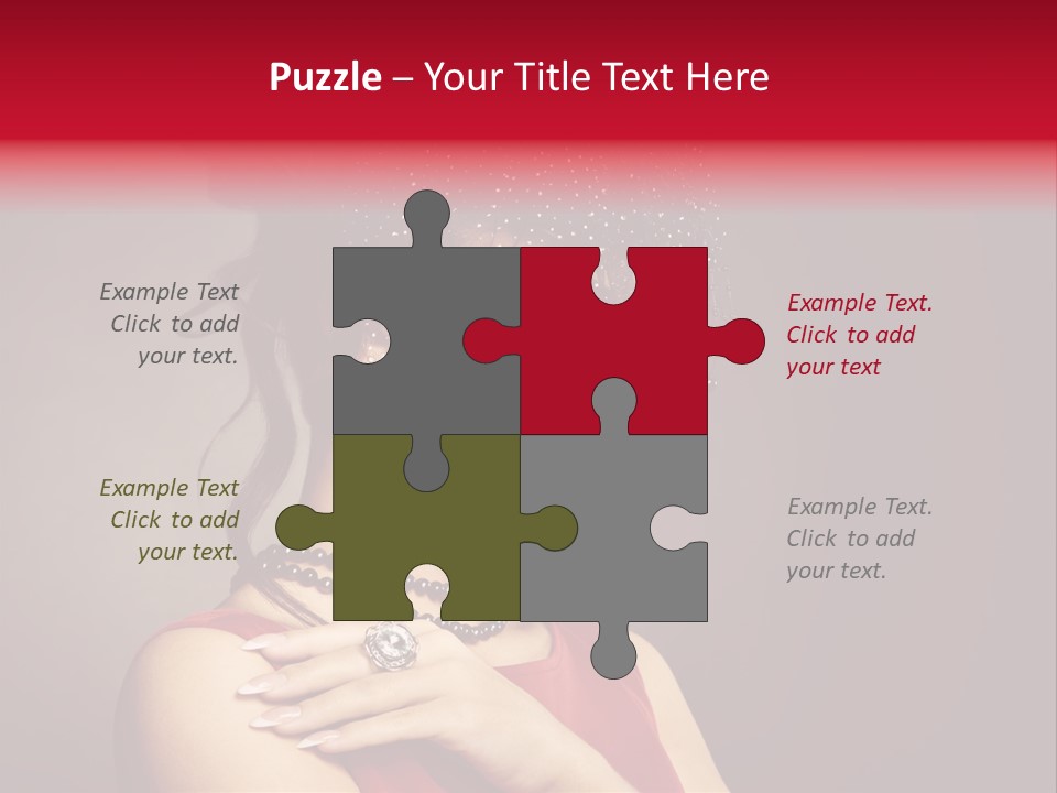 Voile Hair Wall PowerPoint Template