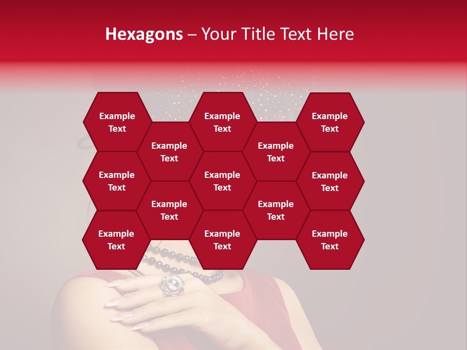 Voile Hair Wall PowerPoint Template